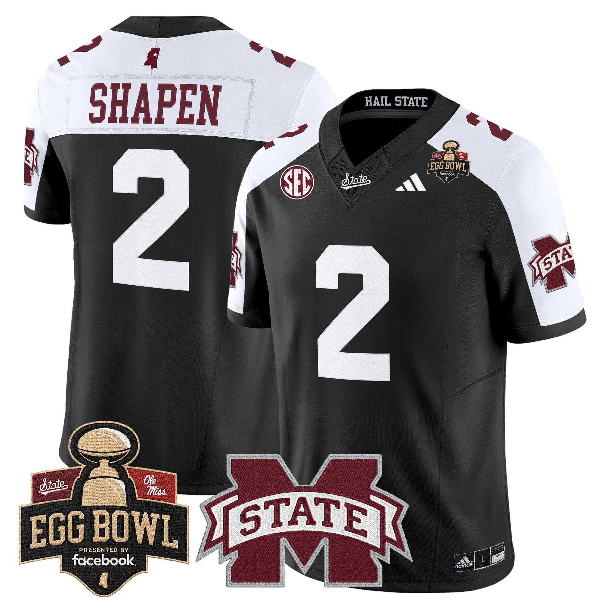 Men's Mississippi State Bulldogs 2025 Egg Bowl Vapor Limited Jersey - All Stitched