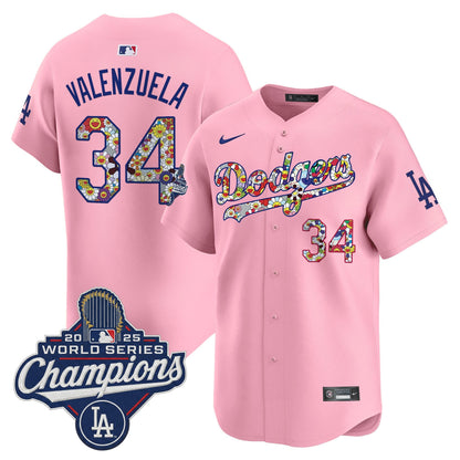 Men's Dodgers 2025 World Series Champions x Takashi Murakami Vapor Premier Limited Jersey - Stitched