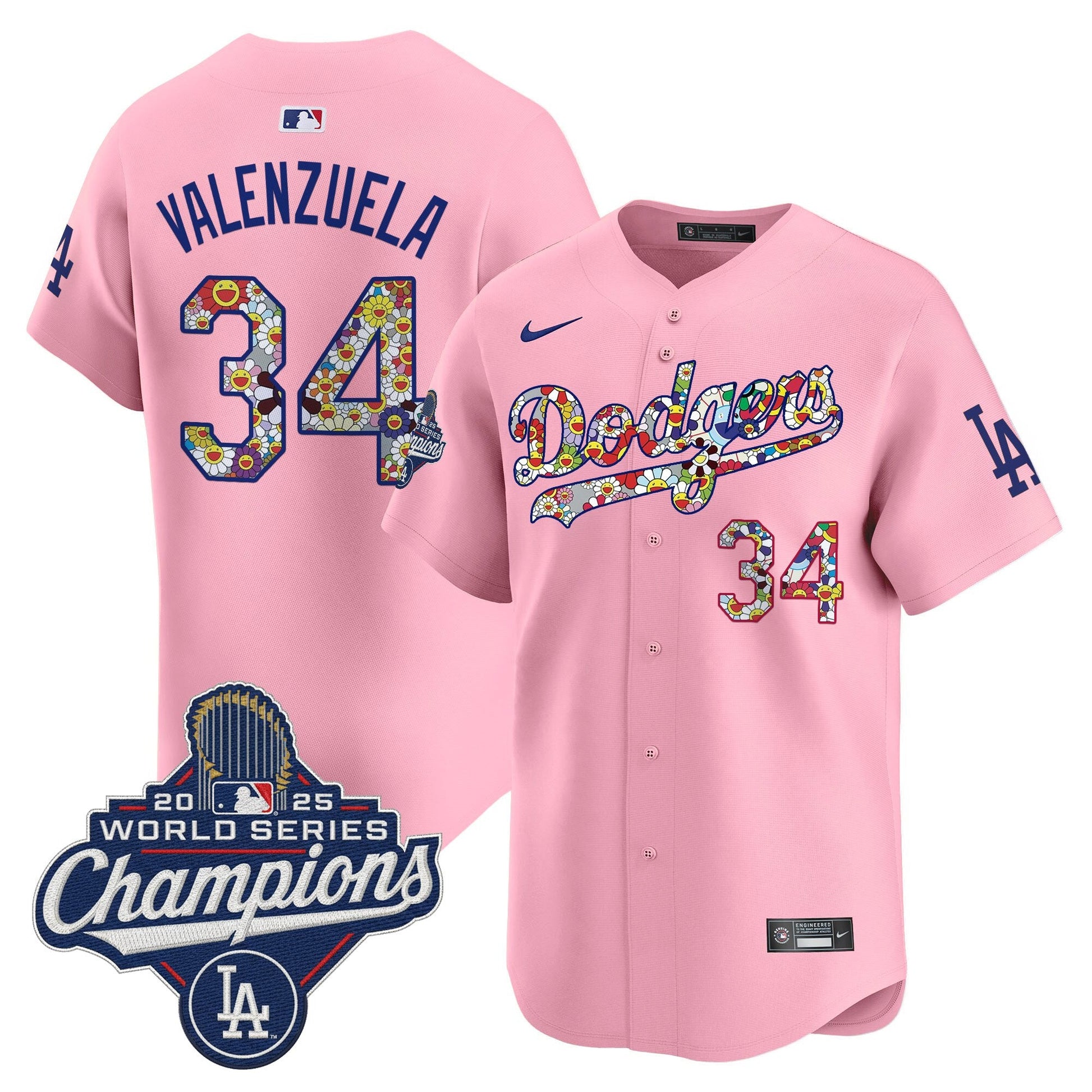 Men's Dodgers 2025 World Series Champions x Takashi Murakami Vapor Premier Limited Jersey - Stitched