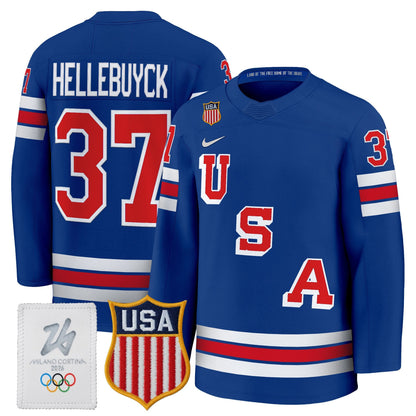 Men's 2026 USA Olympic Premium Hockey Jersey - All Stitched