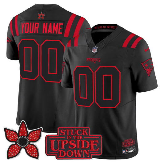New England Patriots 'Stranger Things Edition' Vapor Limited Custom Jersey - All Stitched