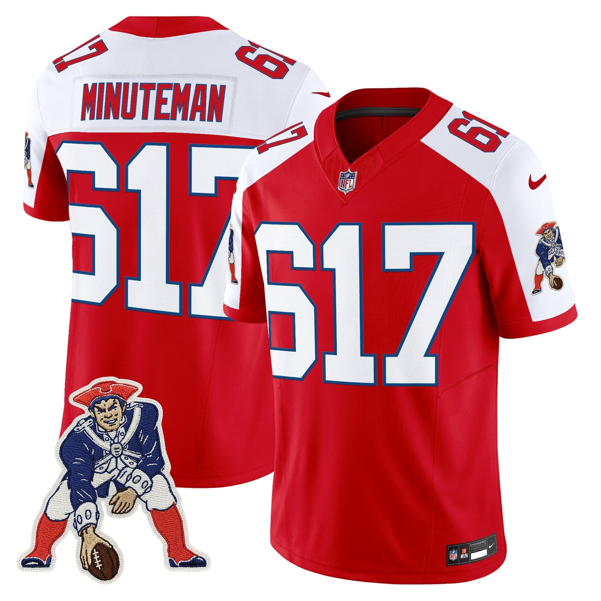 Men's New England Patriots Throwback Vapor Limited Jersey - All Stitched