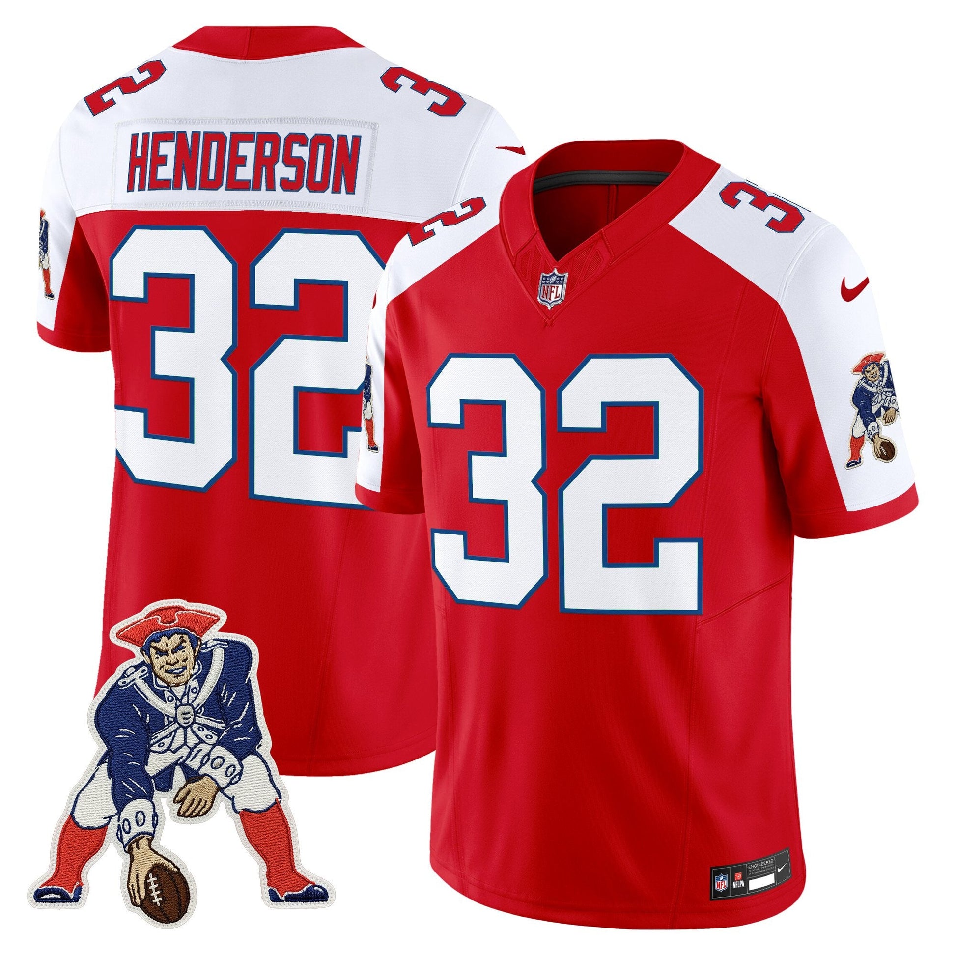 Men's New England Patriots Throwback Vapor Limited Jersey - All Stitched