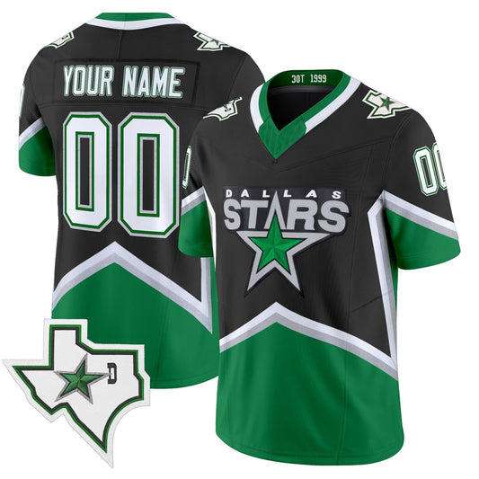 Dallas Stars '99 Throwback Vapor Custom Jersey - Football Style - Stitched