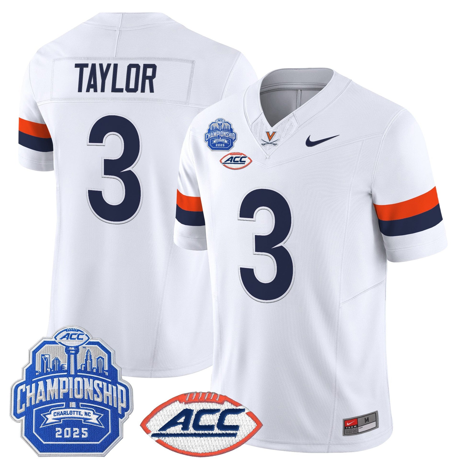 Men's Virginia Cavaliers 2025 ACC Championship Vapor Limited Jersey - All Stitched