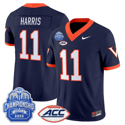 Men's Virginia Cavaliers 2025 ACC Championship Vapor Limited Jersey - All Stitched