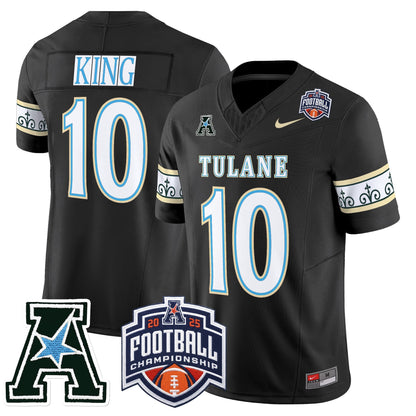 Men's Tulane Green Wave 'City Edition' Vapor Limited Jersey - 2025 AAC Championship Patch - All Stitched