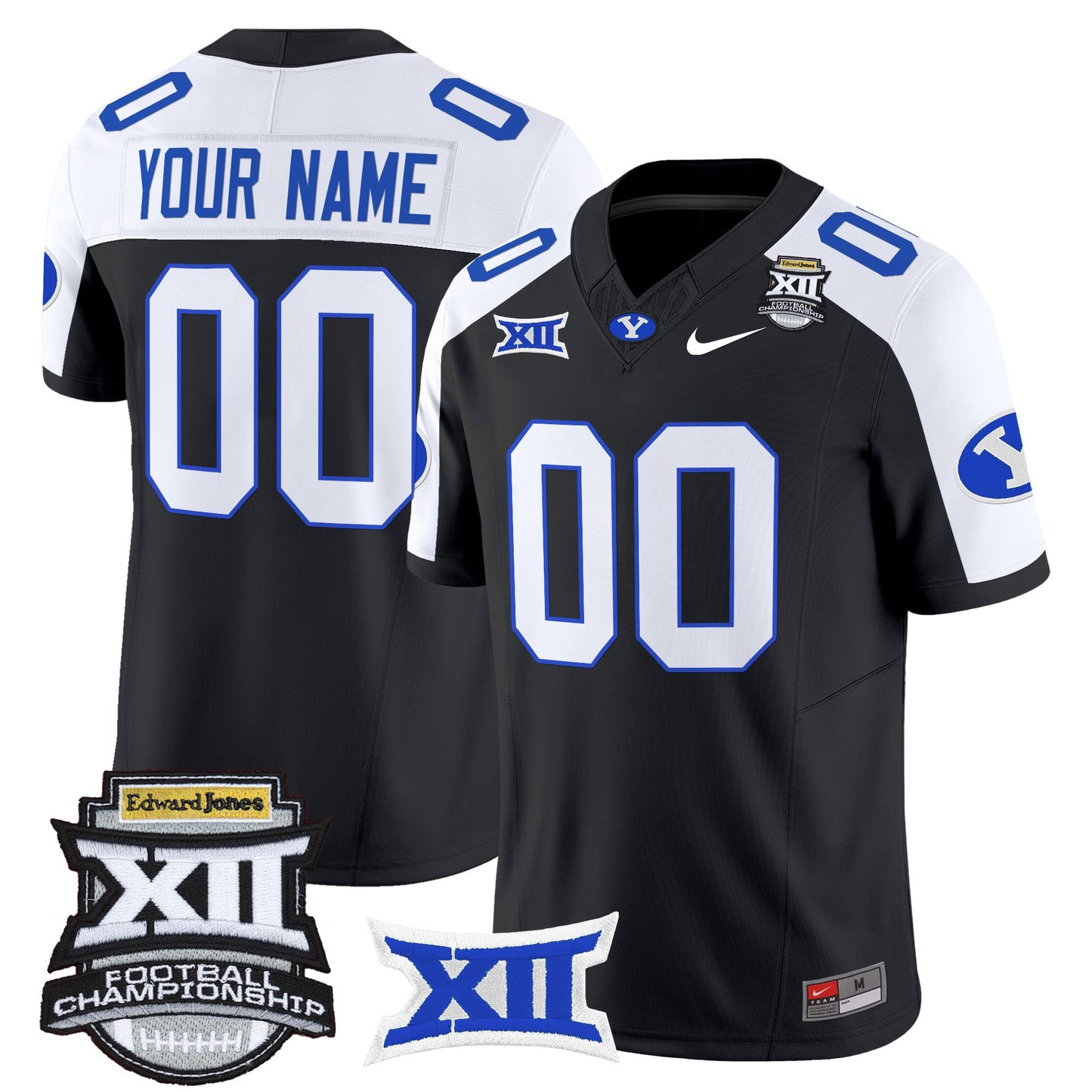 BYU Cougars 2025 Big 12 Championship Vapor Limited Custom Jersey - All Stitched
