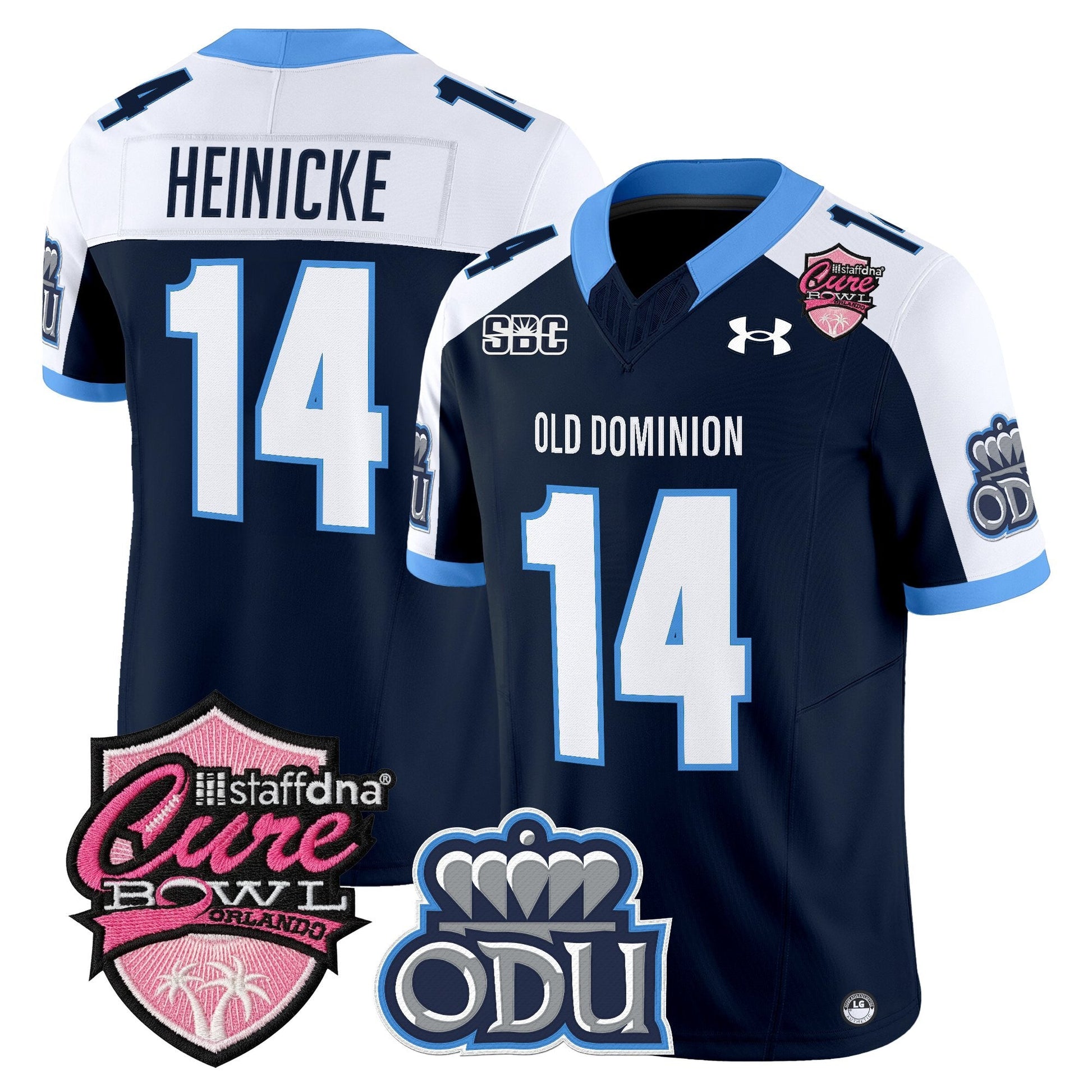 Men's Old Dominion Monarchs 2025 Cure Bowl Vapor Limited Jersey - All Stitched