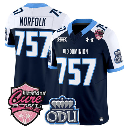 Men's Old Dominion Monarchs 2025 Cure Bowl Vapor Limited Jersey - All Stitched