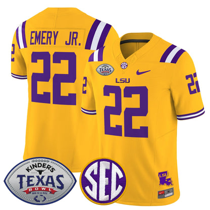 Men's LSU Tigers 2025 Texas Bowl Vapor Limited Jersey - All Stitched