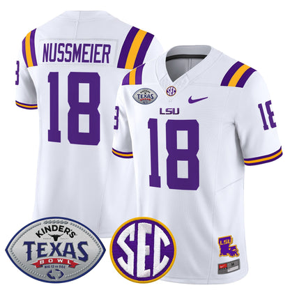 Men's LSU Tigers 2025 Texas Bowl Vapor Limited Jersey - All Stitched