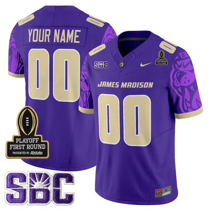 Custom JMD 2025 Playoff First Round Patch Jersey - All Stitched