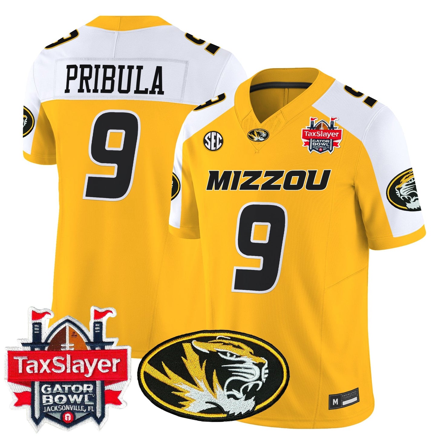 Men's Missouri Tigers 2025 Gator Bowl Vapor Limited Jersey - All Stitched