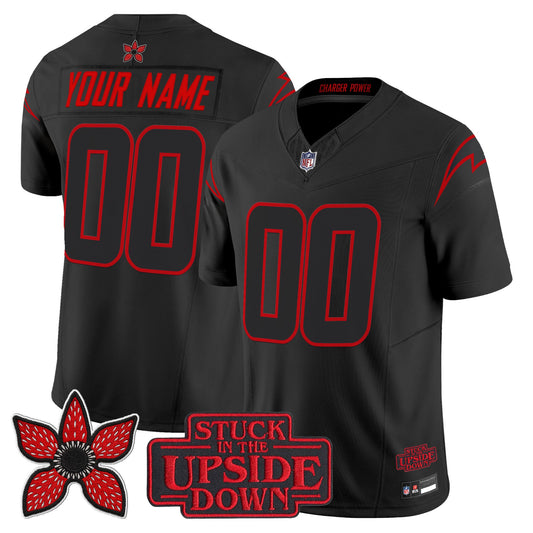 Los Angeles Chargers 'Stranger Things Edition' Vapor Limited Custom Jersey - All Stitched