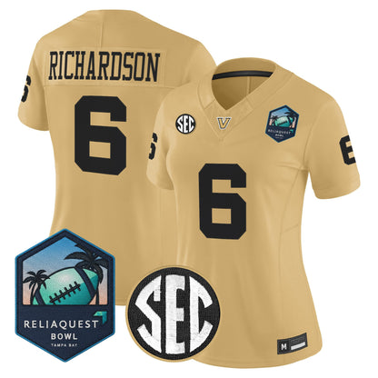 Women's Vanderbilt Commodores 2025 ReliaQuest Bowl Vapor Limited Jersey - All Stitched