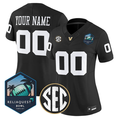 Vanderbilt Commodores 2025 ReliaQuest Bowl Vapor Limited Custom Jersey - All Stitched