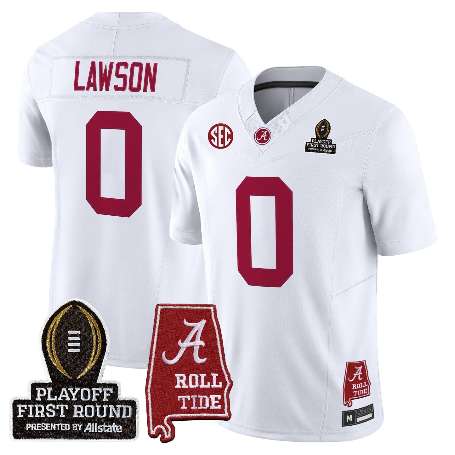 Men's Alabama Crimson Tide 2025 Playoff First Round Vapor Limited Jersey - All Stitched