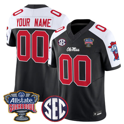 Ole Miss Rebels 2026 Sugar Bowl Vapor Limited Custom Jersey - All Stitched