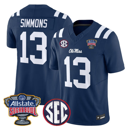 Ole Miss Rebels 2026 Sugar Bowl Vapor Limited Jersey - All Stitched