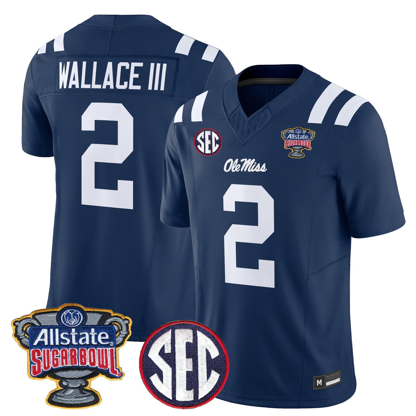 Ole Miss Rebels 2026 Sugar Bowl Vapor Limited Jersey - All Stitched
