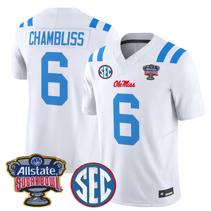 Ole Miss Rebels 2026 Sugar Bowl Vapor Limited Jersey - All Stitched