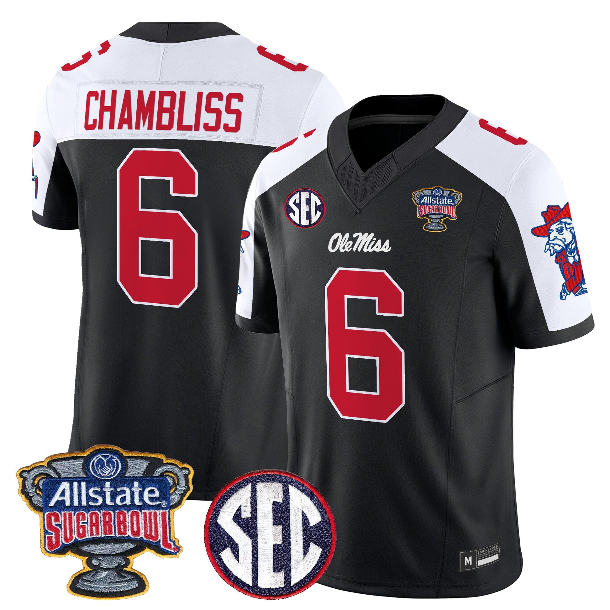 Ole Miss Rebels 2026 Sugar Bowl Vapor Limited Jersey - All Stitched