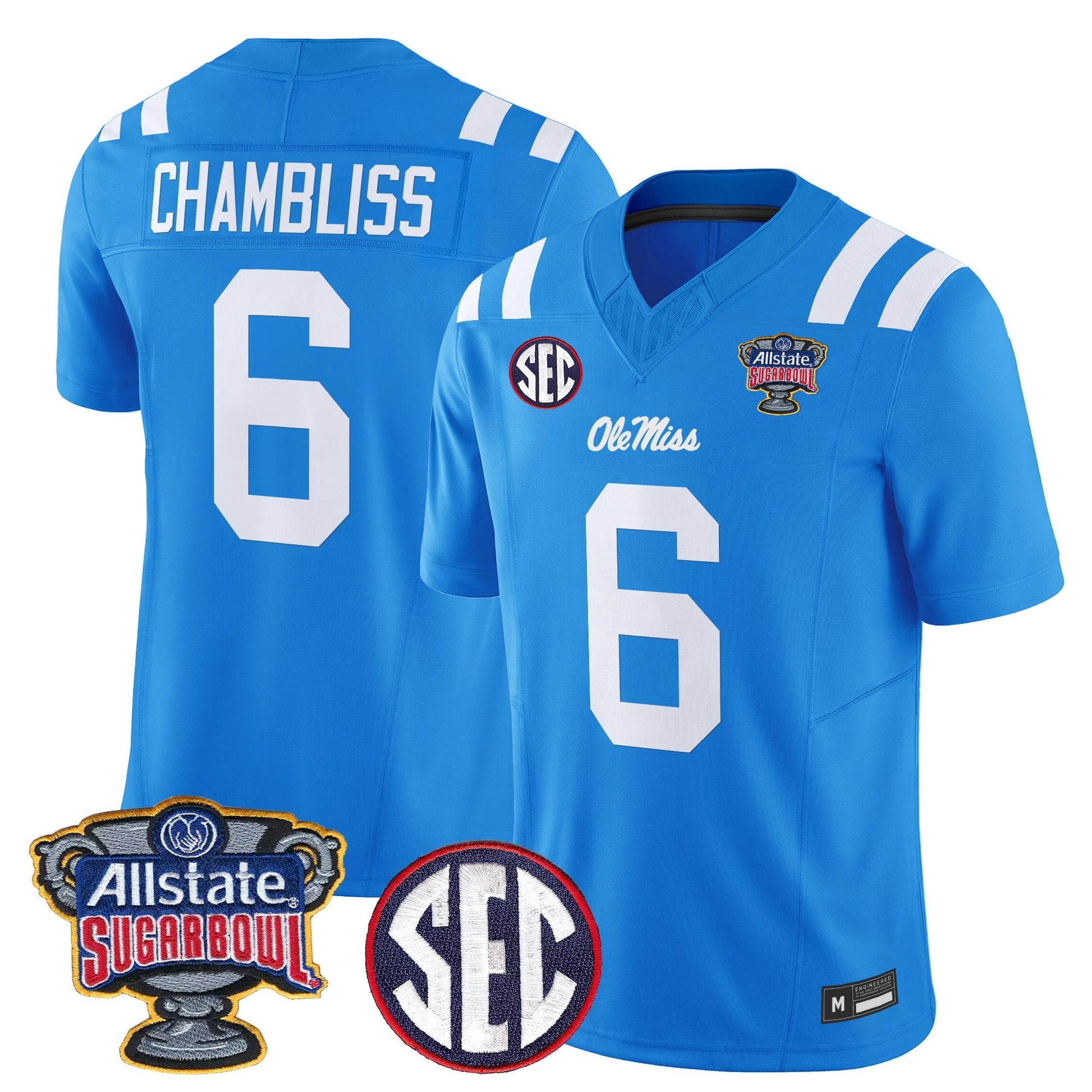 Ole Miss Rebels 2026 Sugar Bowl Vapor Limited Jersey - All Stitched