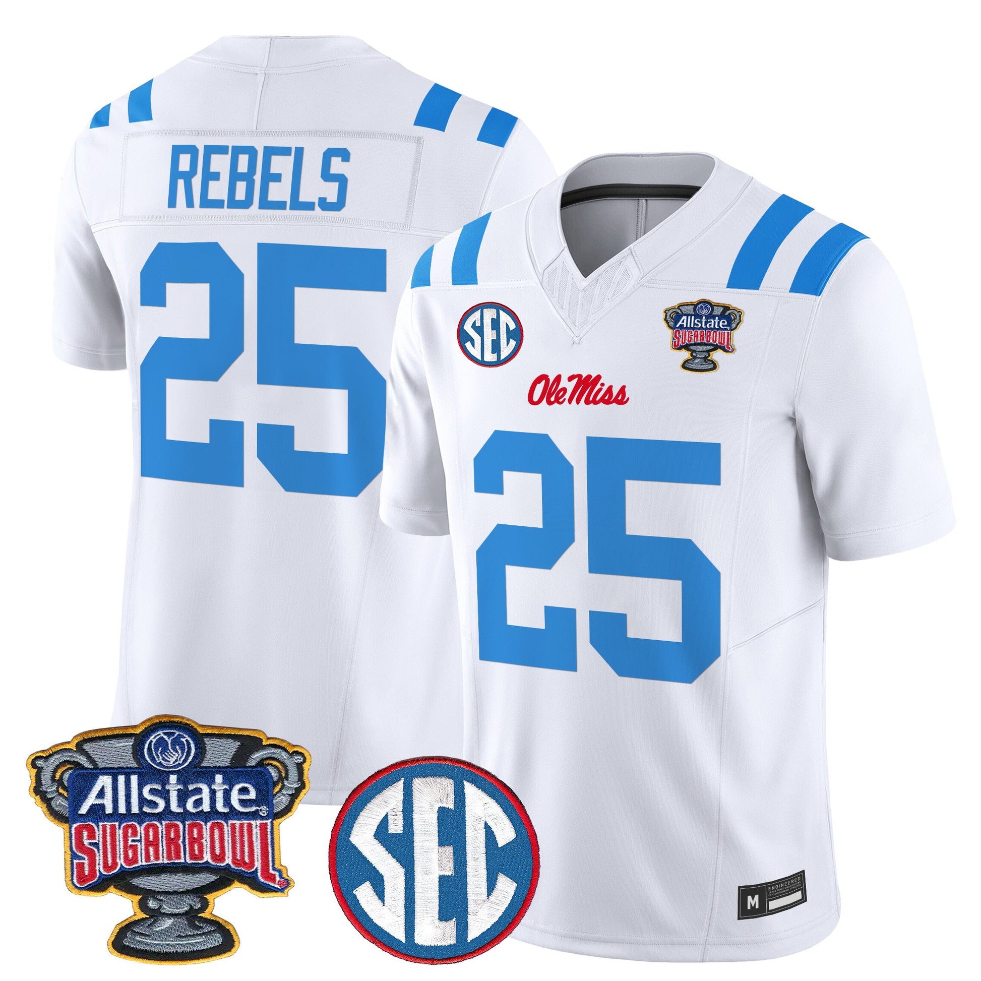 Ole Miss Rebels 2026 Sugar Bowl Vapor Limited Jersey - All Stitched