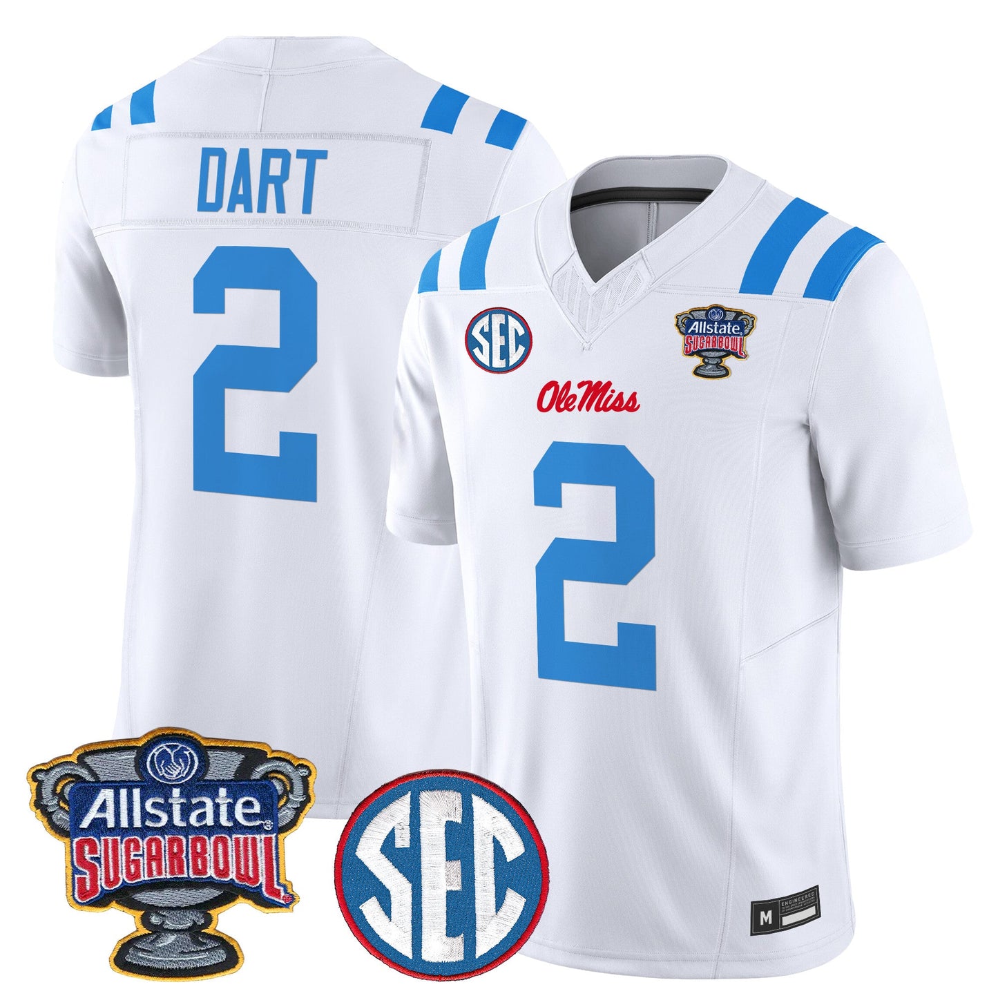 Ole Miss Rebels 2026 Sugar Bowl Vapor Limited Jersey - All Stitched