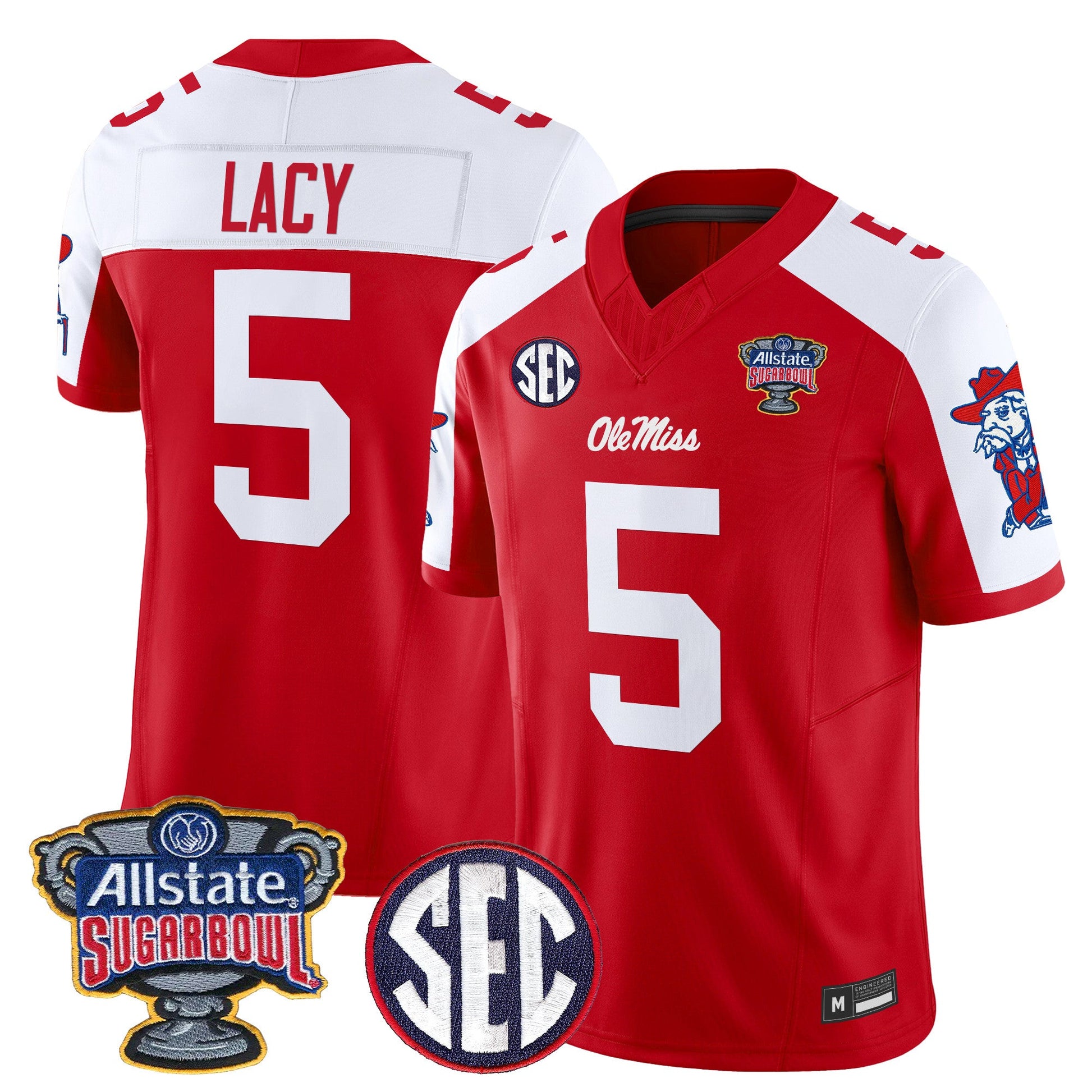 Ole Miss Rebels 2026 Sugar Bowl Vapor Limited Jersey - All Stitched