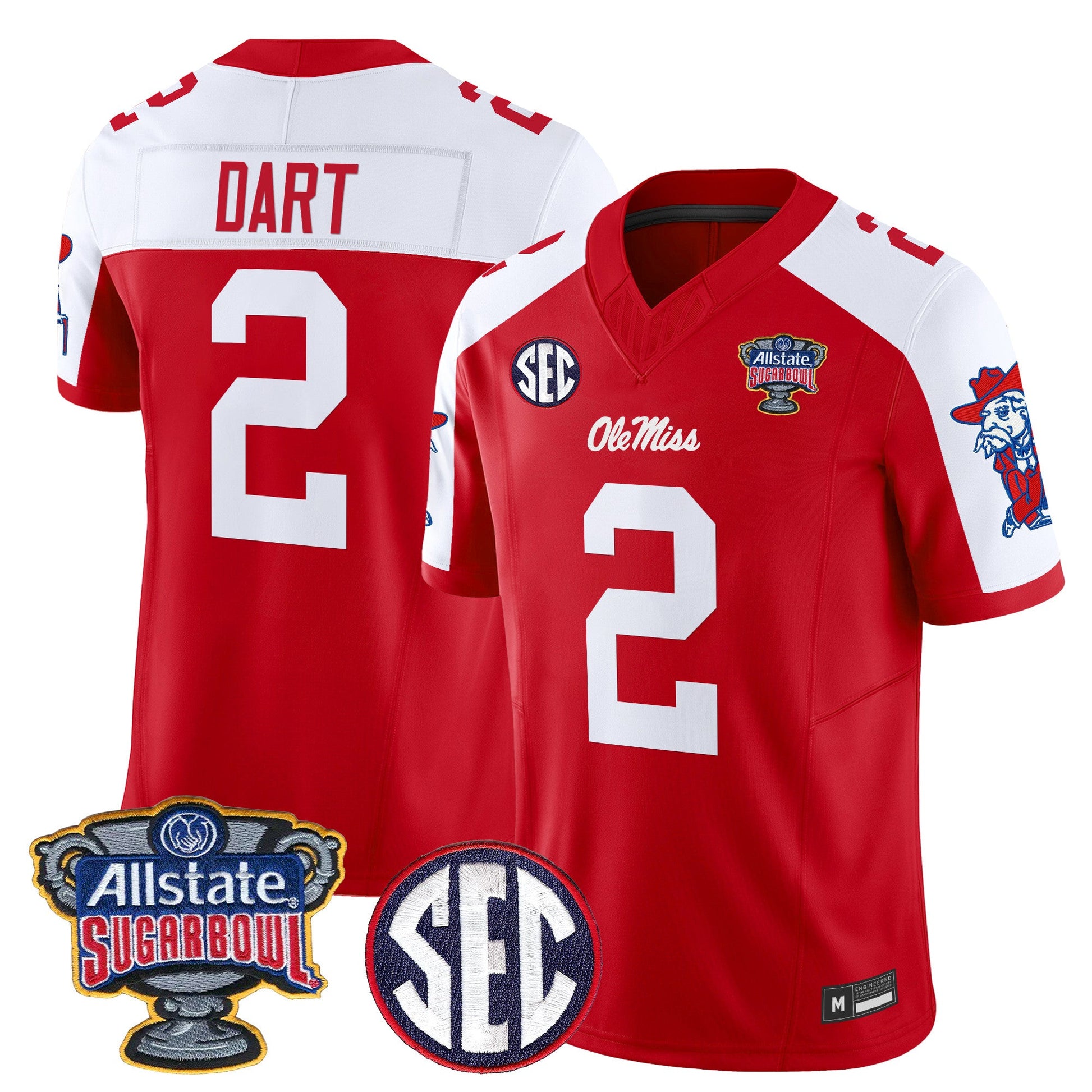 Ole Miss Rebels 2026 Sugar Bowl Vapor Limited Jersey - All Stitched
