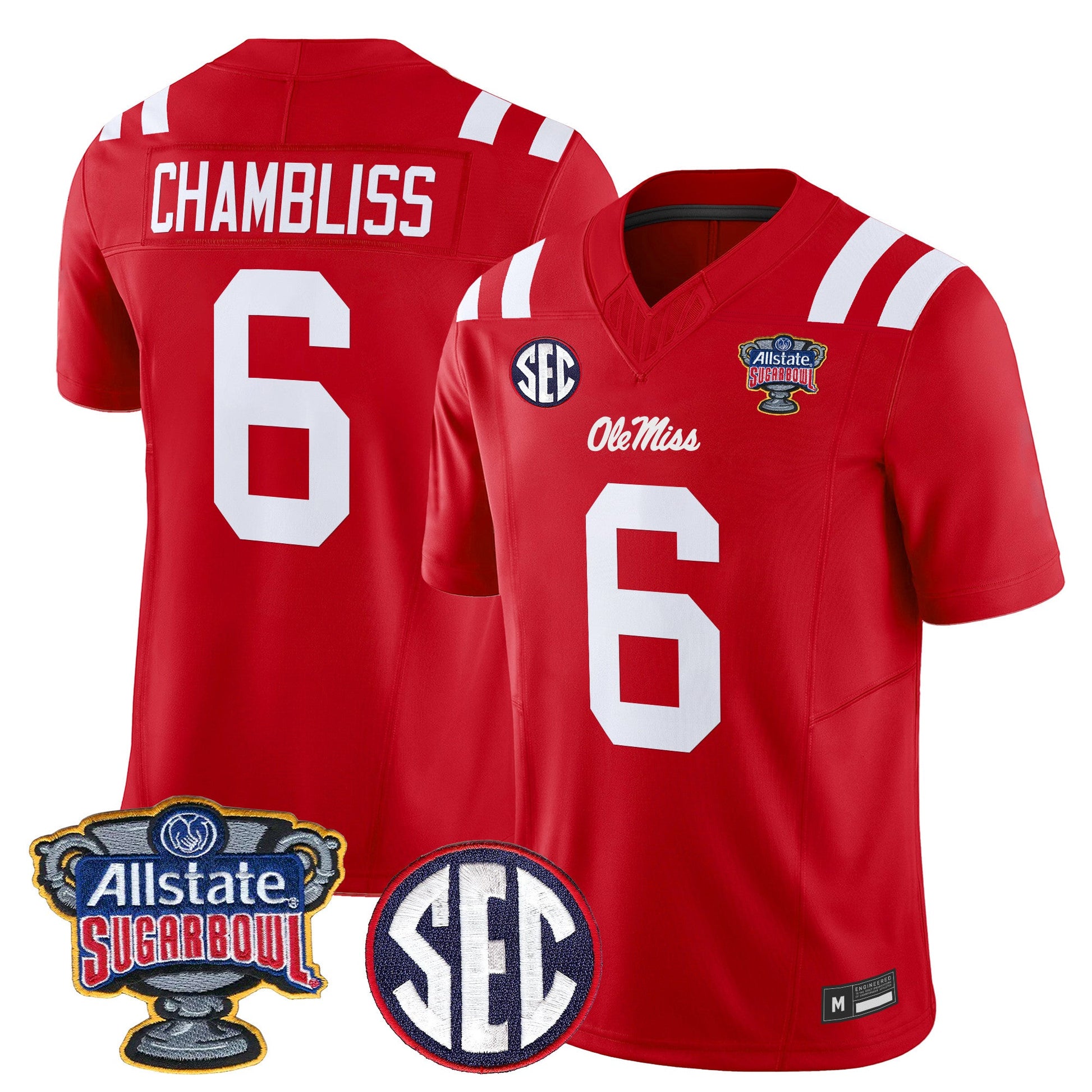 Ole Miss Rebels 2026 Sugar Bowl Vapor Limited Jersey - All Stitched