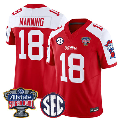 Ole Miss Rebels 2026 Sugar Bowl Vapor Limited Jersey - All Stitched