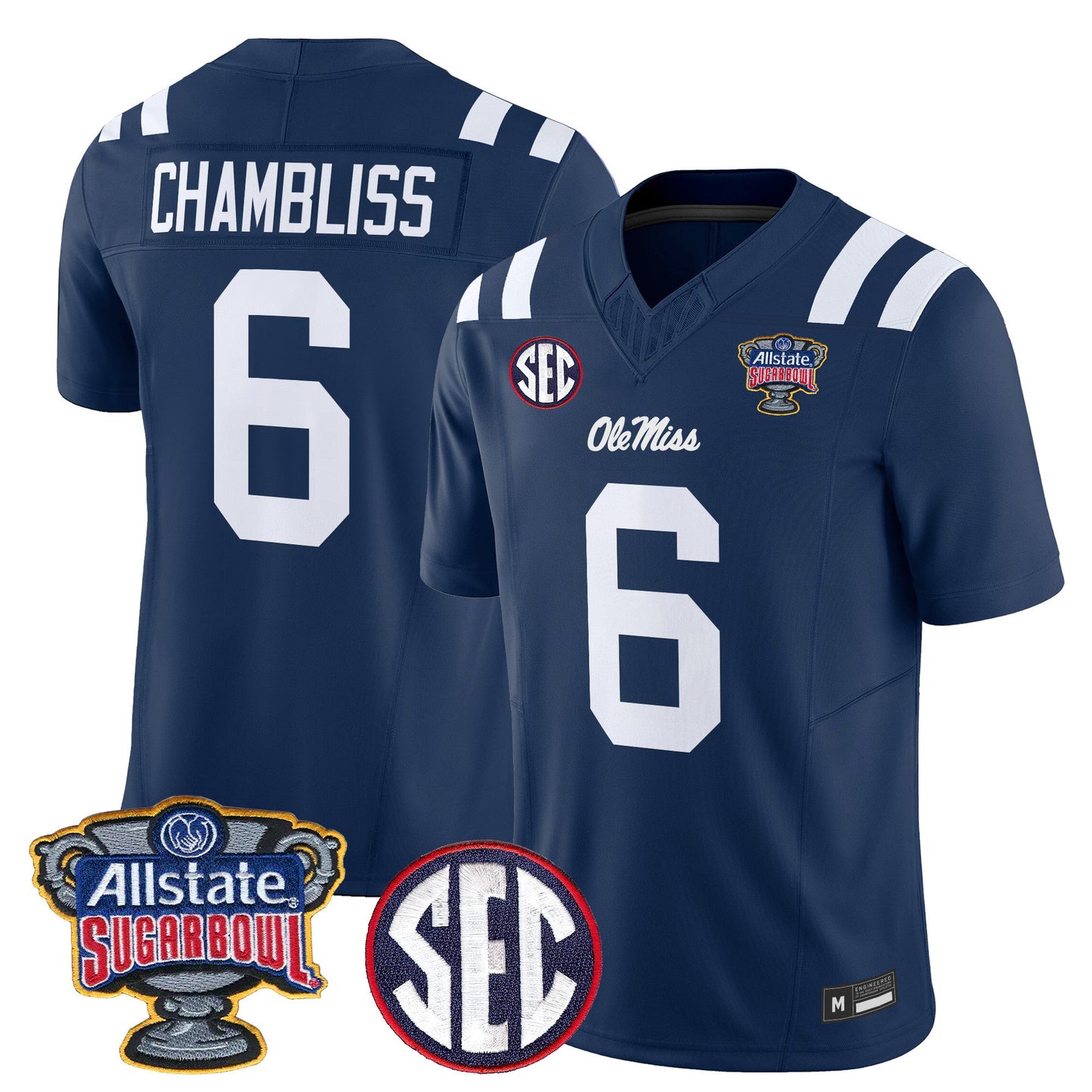 Ole Miss Rebels 2026 Sugar Bowl Vapor Limited Jersey - All Stitched