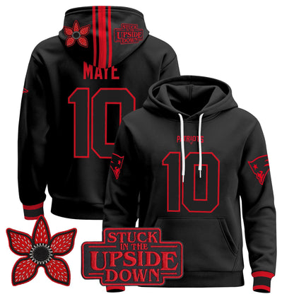 New England Patriots 'Stranger Things Edition' Premium Pullover Hoodie - All Stitched