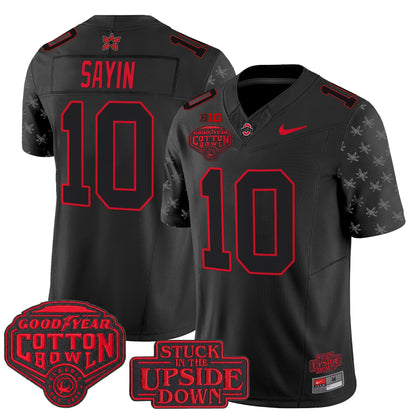 Ohio State Buckeyes 'Stranger Things Edition' Vapor Limited Jersey - 2025 Cotton Bowl Patch - All Stitched