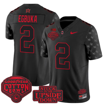 Ohio State Buckeyes 'Stranger Things Edition' Vapor Limited Jersey - 2025 Cotton Bowl Patch - All Stitched