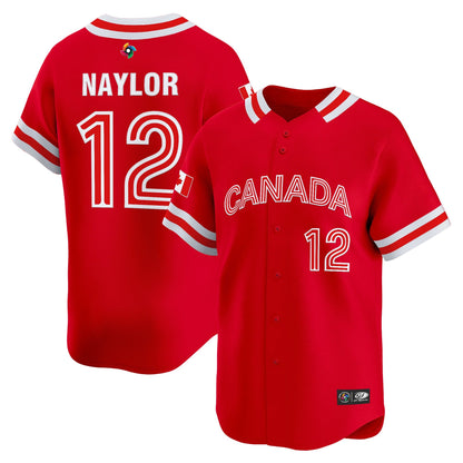 Men's Team Canada World Baseball Classic Vapor Premier Jersey - 2026 Roster (Projected Number) - All Stitched