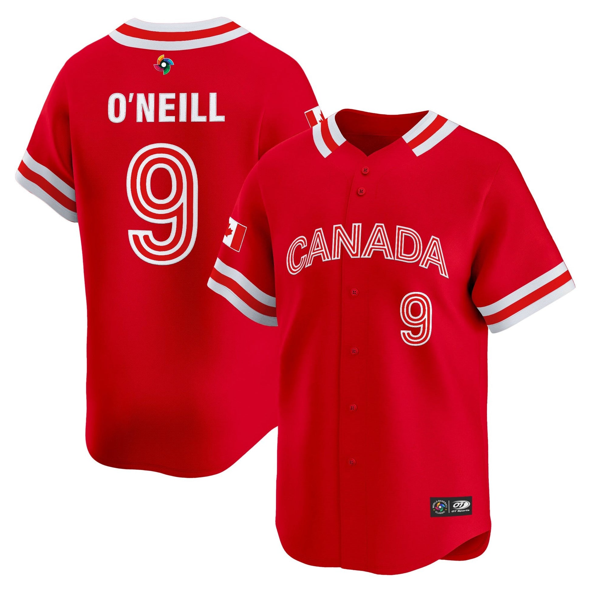 Men's Team Canada World Baseball Classic Vapor Premier Jersey - 2026 Roster (Projected Number) - All Stitched