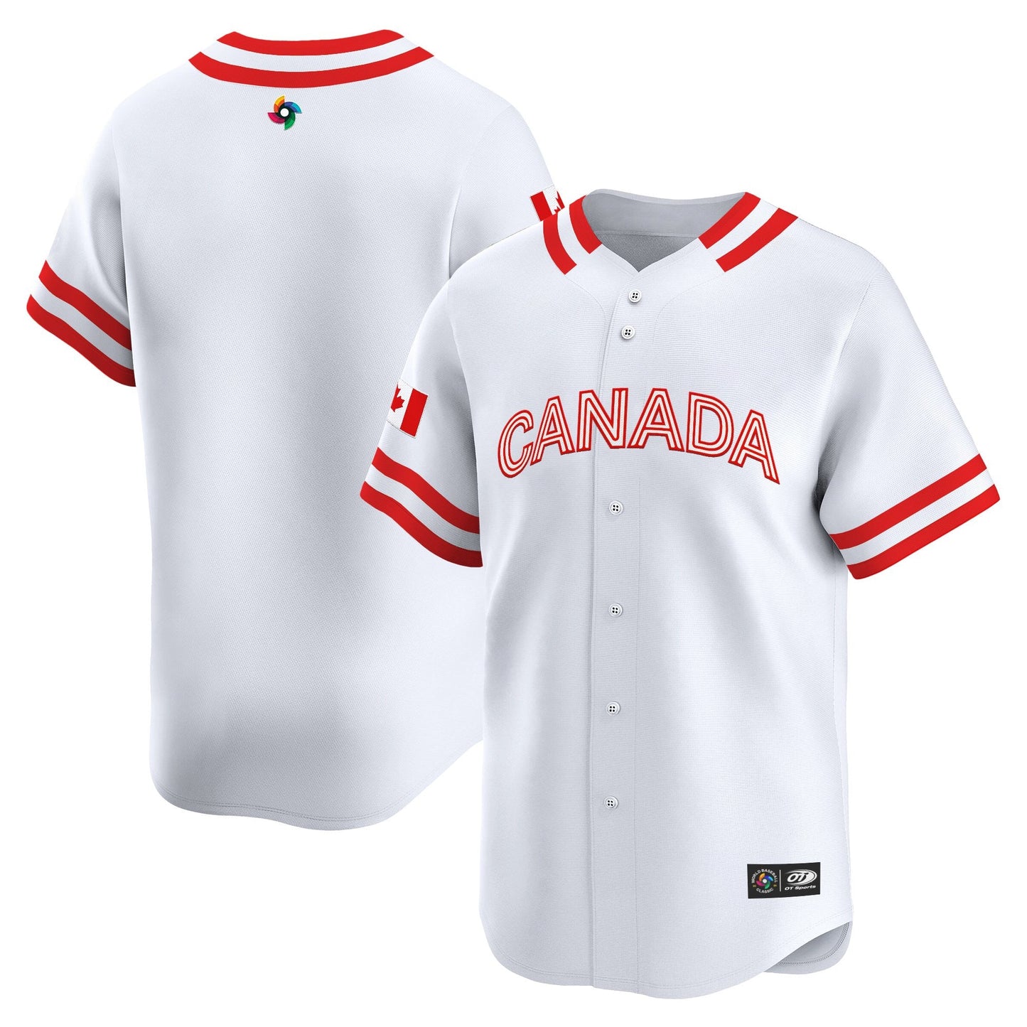 Men's Team Canada World Baseball Classic Vapor Premier Jersey - 2026 Roster (Projected Number) - All Stitched