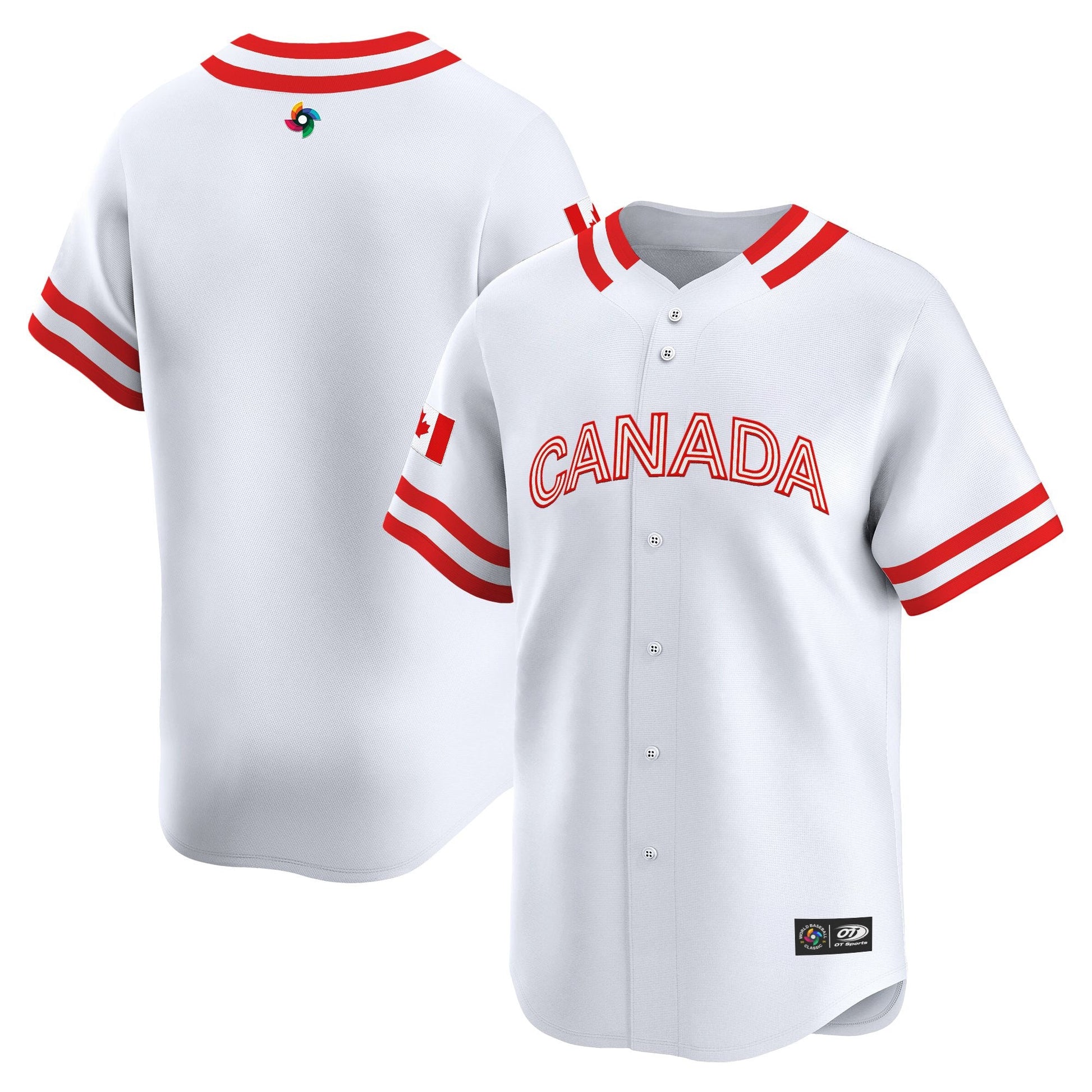 Men's Team Canada World Baseball Classic Vapor Premier Jersey - 2026 Roster (Projected Number) - All Stitched