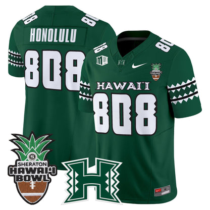 Men's Hawai'i Rainbow Warriors 2025 Hawai'i Bowl Vapor Limited Jersey - All Stitched