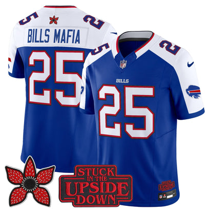 Men's Buffalo Bills 'Stranger Things Edition' Vapor Limited Jersey V2 - All Stitched