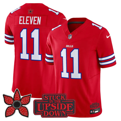 Men's Buffalo Bills 'Stranger Things Edition' Vapor Limited Jersey V2 - All Stitched