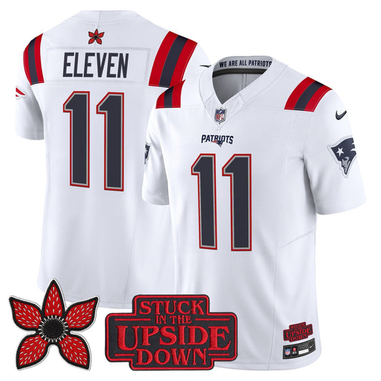 Men's New England Patriots 'Stranger Things Edition' Vapor Limited Jersey V2 - All Stitched