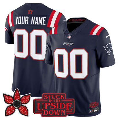New England Patriots 'Stranger Things Edition' Vapor Limited Custom Jersey V2 - All Stitched