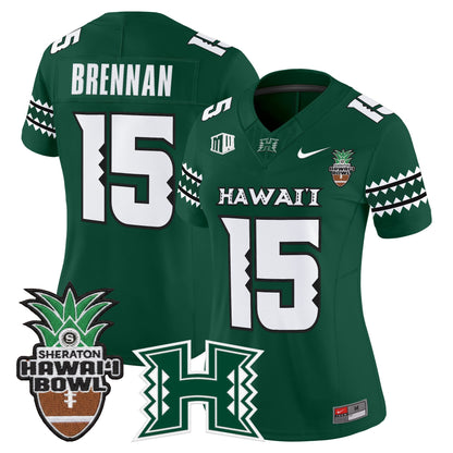 Women's Hawai'i Rainbow Warriors 2025 Hawai'i Bowl Vapor Limited Jersey - All Stitched