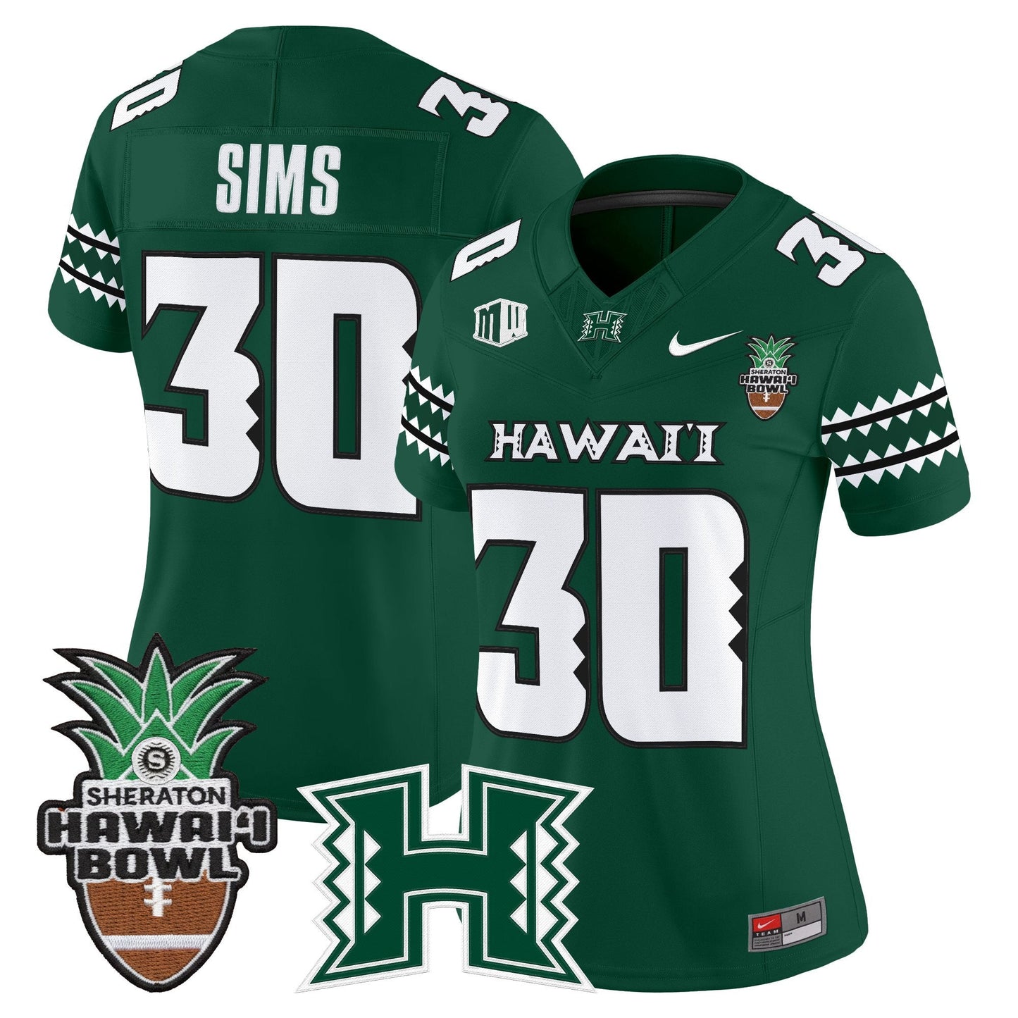 Women's Hawai'i Rainbow Warriors 2025 Hawai'i Bowl Vapor Limited Jersey - All Stitched