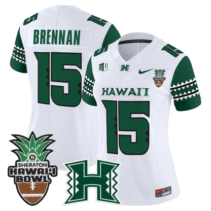 Women's Hawai'i Rainbow Warriors 2025 Hawai'i Bowl Vapor Limited Jersey - All Stitched